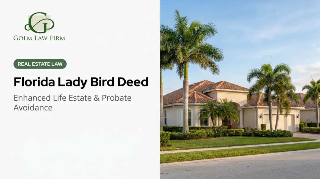 Florida Lady Bird Deed: Enhanced Life Estate & Probate Avoidance