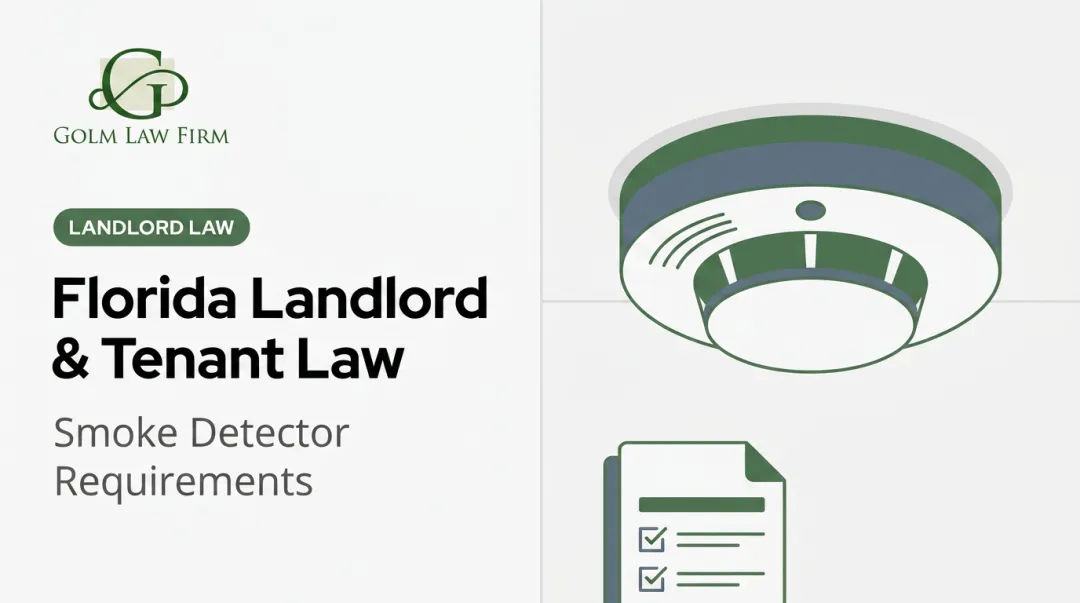 Florida Landlord & Tenant Law: Smoke Detector Requirements