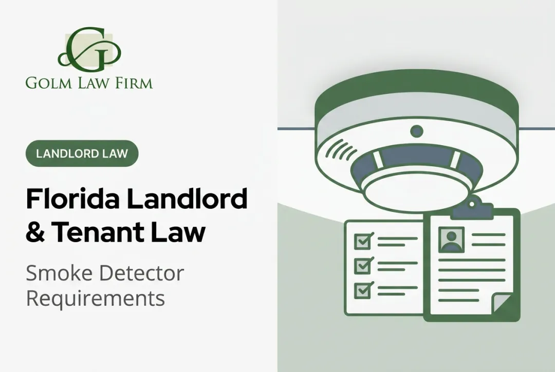 Florida Landlord & Tenant Law: Smoke Detector Requirements