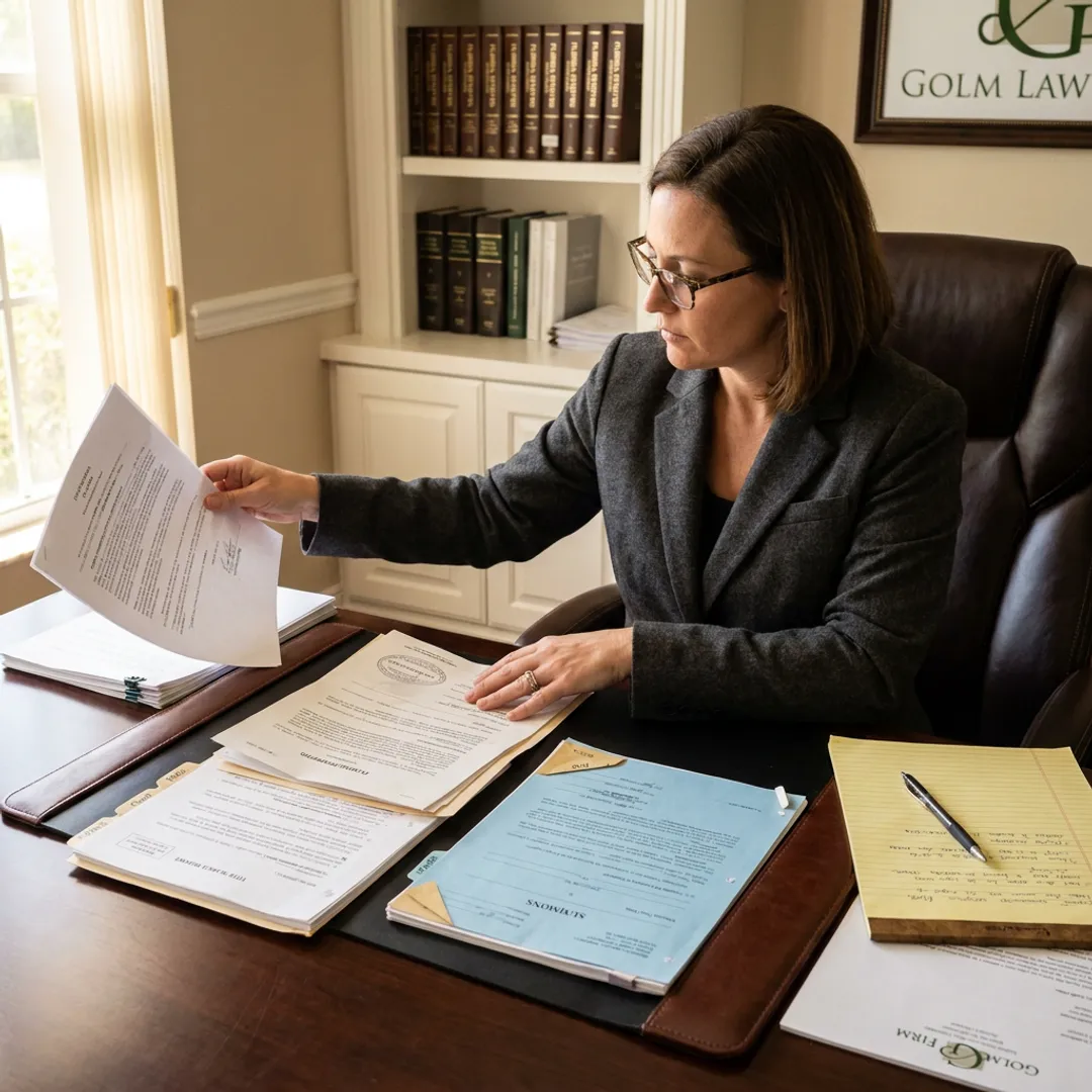 Quiet title case documents organized by attorney