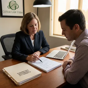 Florida business formation lawyer meeting with client
