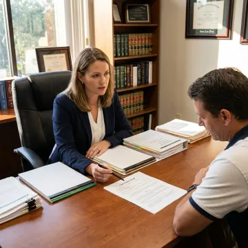 Florida quit claim deed attorney reviewing documents