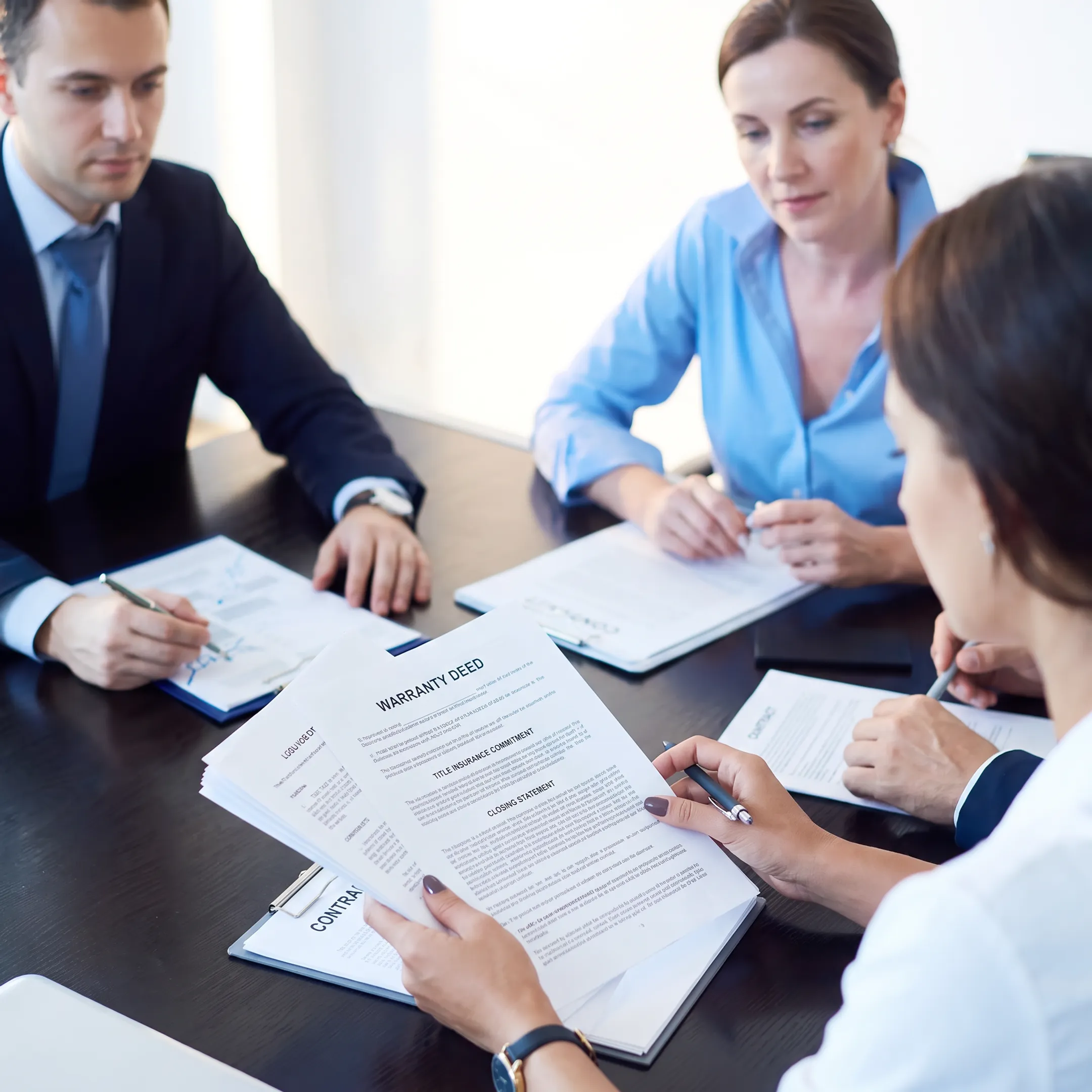 Florida real estate attorney preparing deed documents