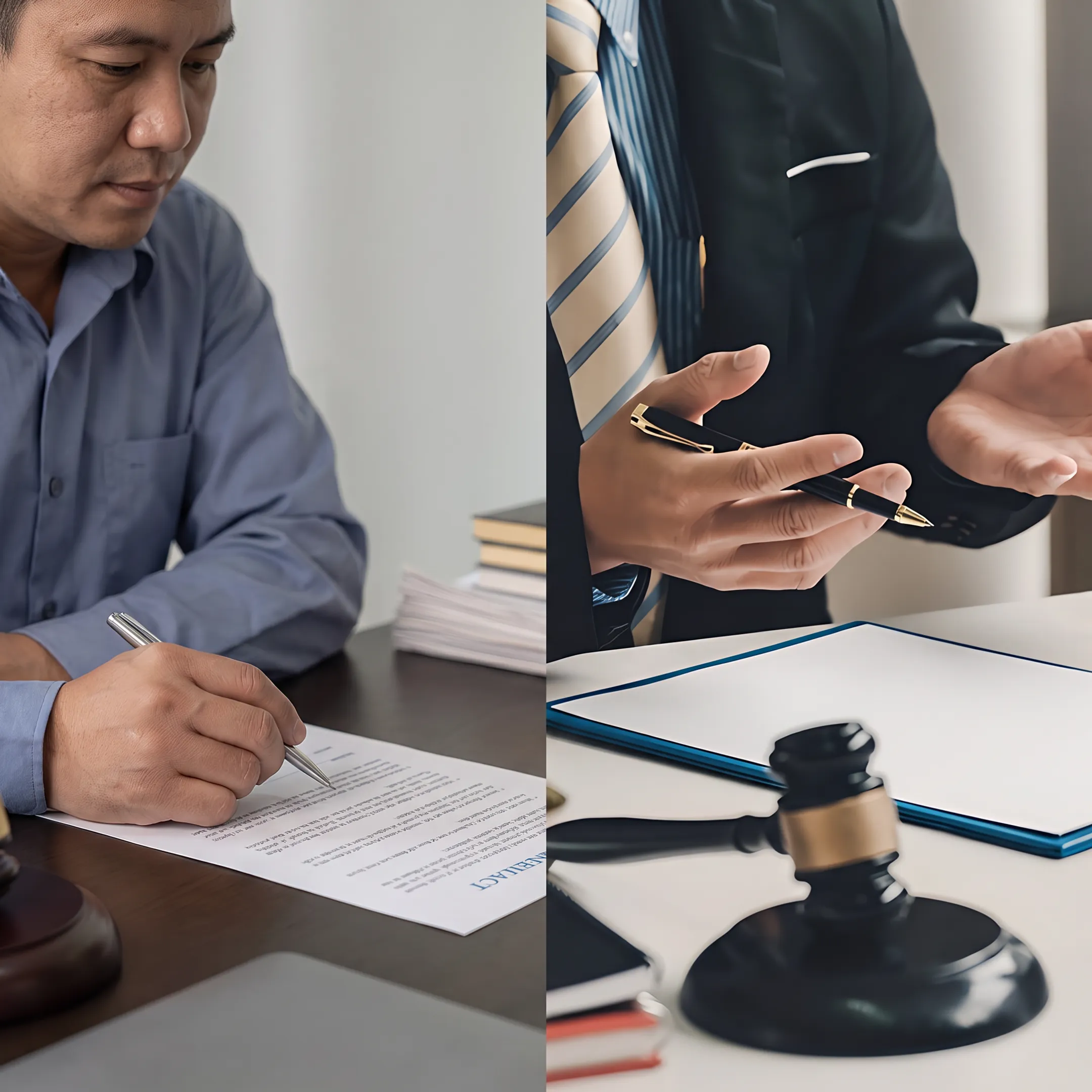 Florida attorney advising commercial property owner about litigation options