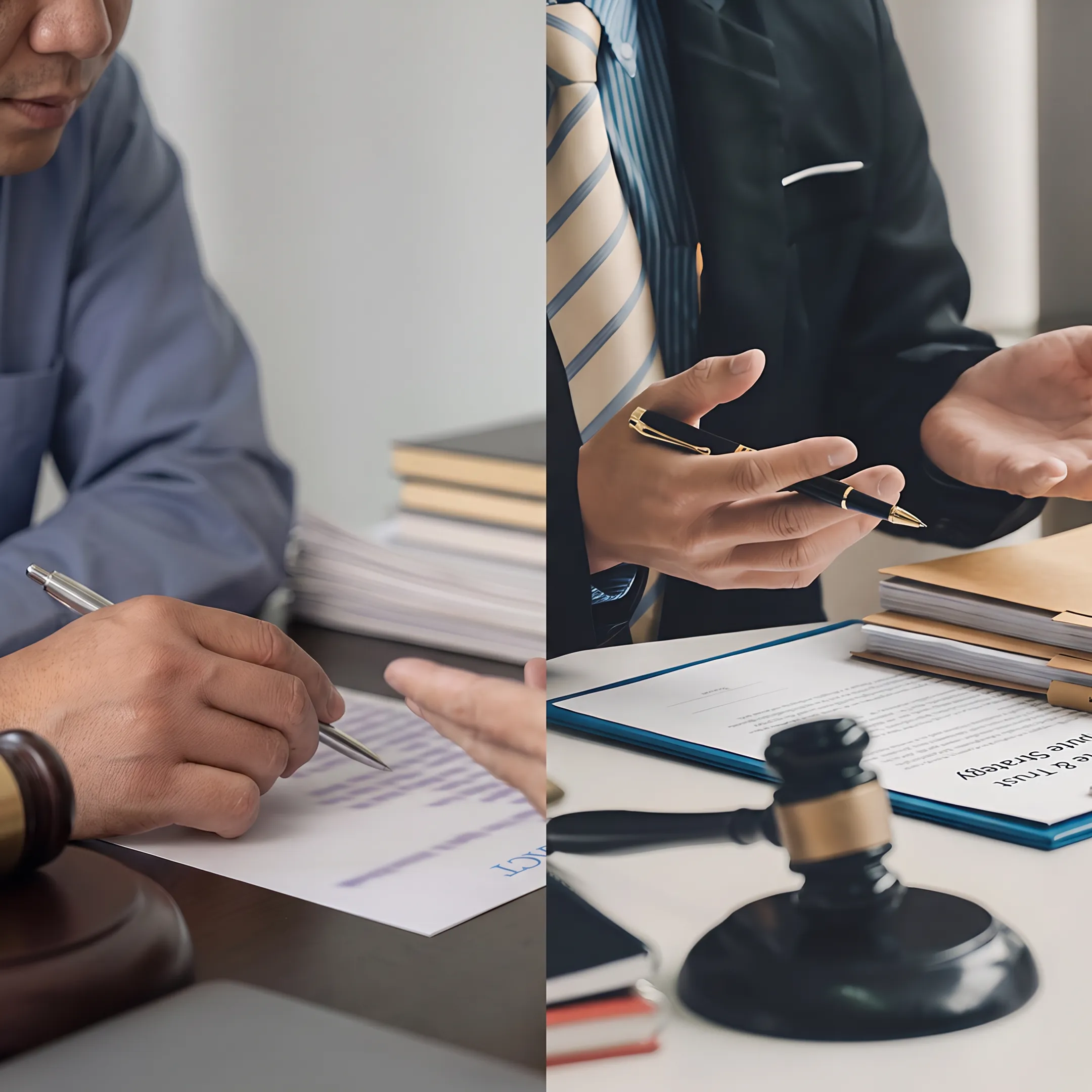 Attorney discussing estate dispute strategy with Florida clients