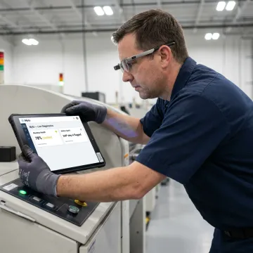 Manufacturing operator using AI workflow software
