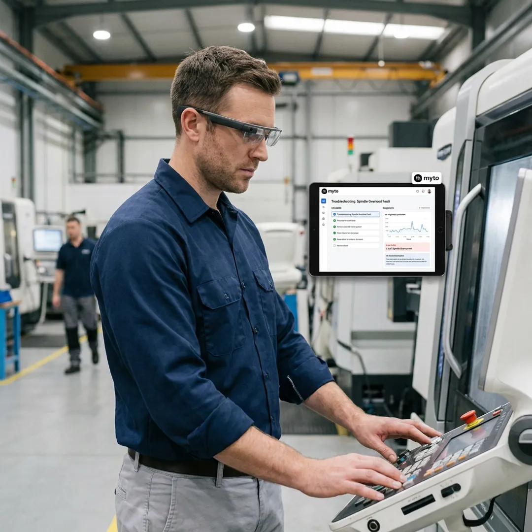 AI troubleshooting assistant in manufacturing plant