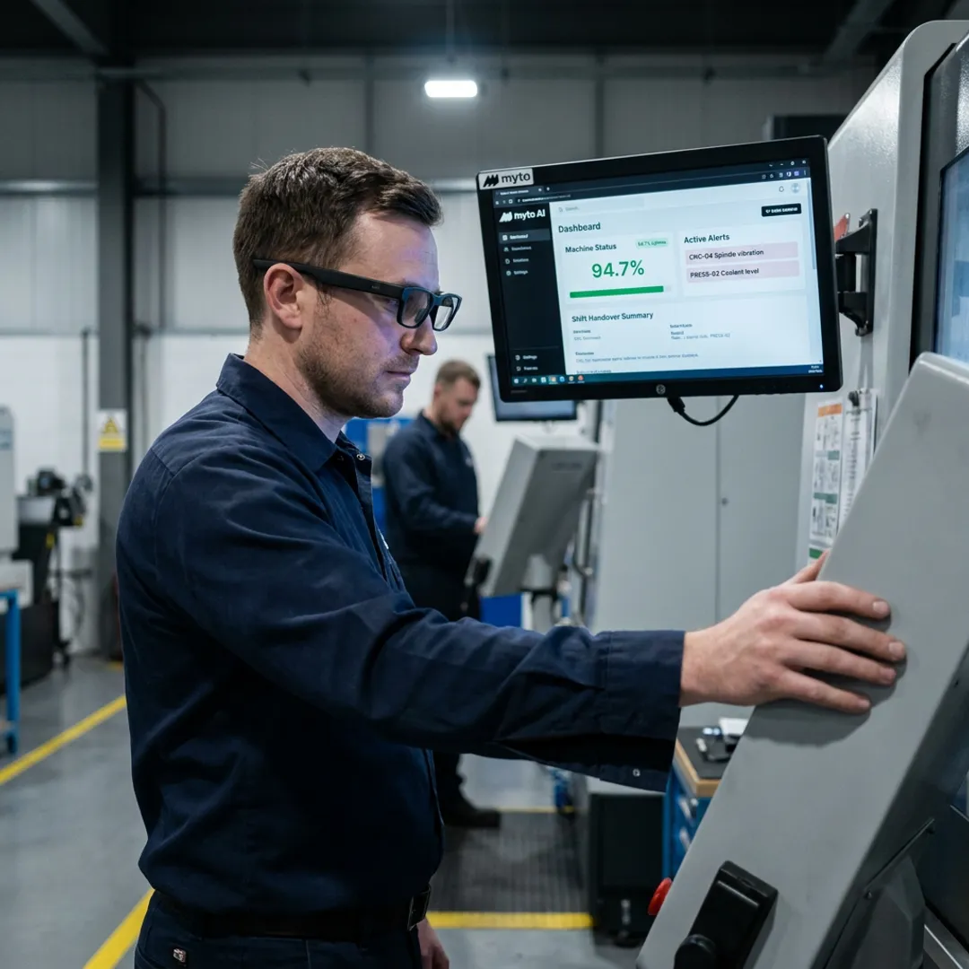 AI automation dashboard supporting factory operators