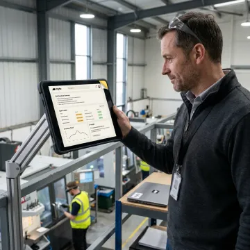 AI manufacturing operations dashboard