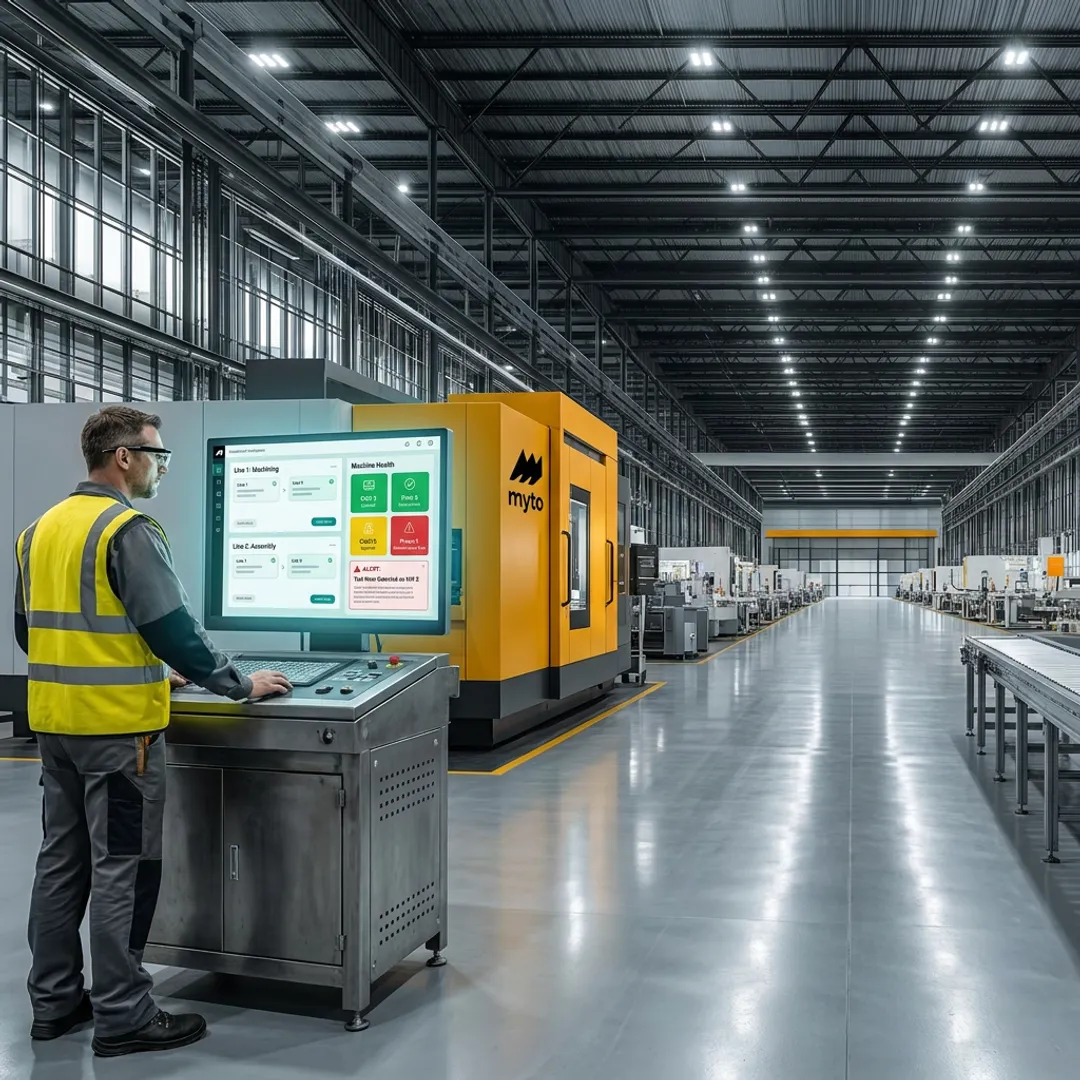 Manufacturing operator using AI automation software