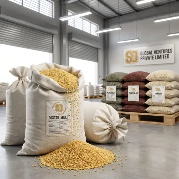 Bulk foxtail millet grains for cereal production