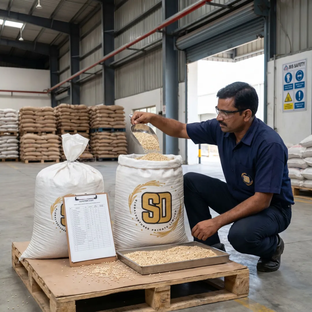 Bulk jowar grains for food processing supply