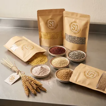 Premium millet grains and flour for food brands