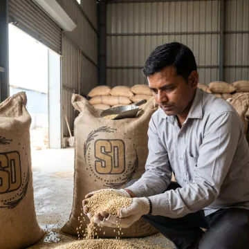 Quality checked bajra grains for poultry feed