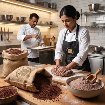 Bulk ragi grain and flour for bakery use