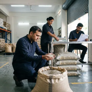 Bajra quality checking and order preparation