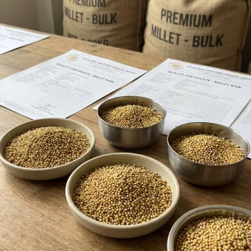 Millet quality inspection for bulk supply