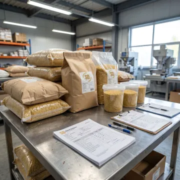 Millet packaging and quality inspection for food supply