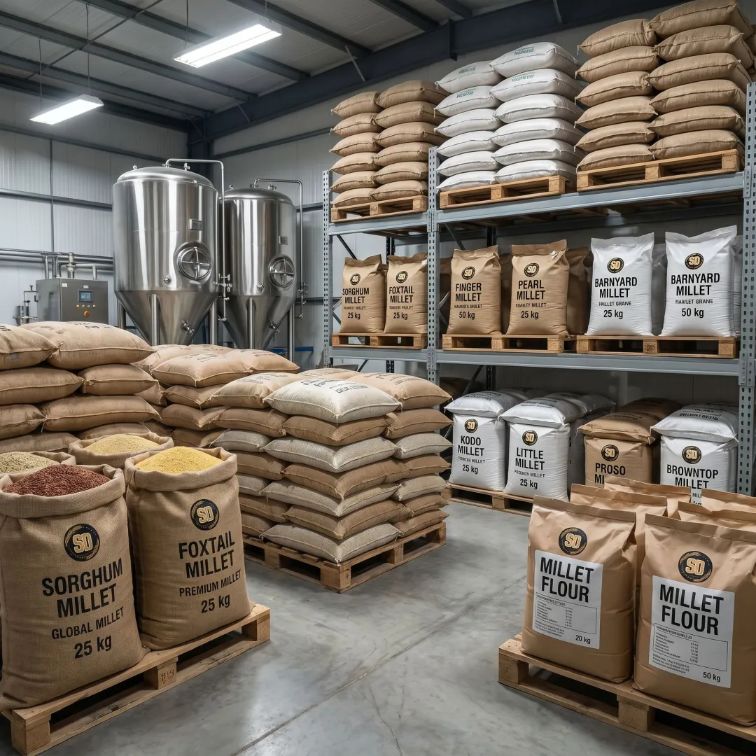 Bulk millets prepared for cloud kitchen supply