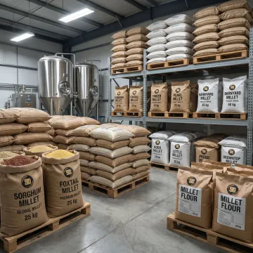 Bulk millets prepared for cloud kitchen supply