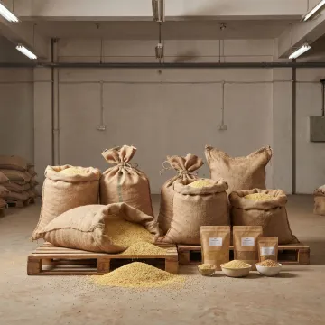 Bulk foxtail millet grains for pet food production