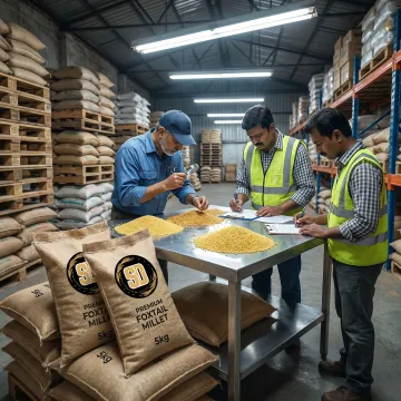 Millet quality inspection and packaging process