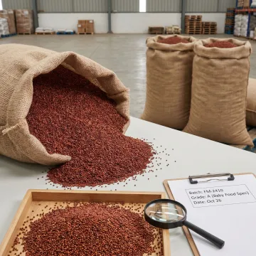 Bulk ragi grains for baby food production