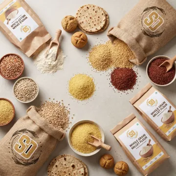 Premium millet grains and flour for bakery production