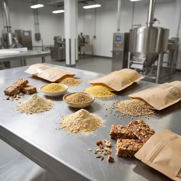 Millet flour and grains for snack manufacturing