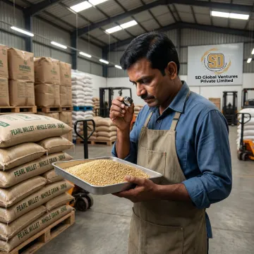 Pearl millet quality inspection for bulk supply