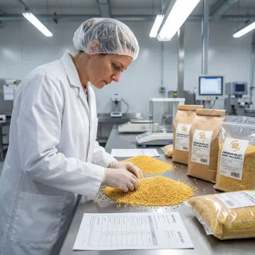 Quality check and packaging process for millets