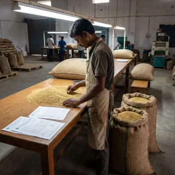 Millet quality inspection for bird feed supply