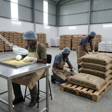 Millet packaging and quality inspection process