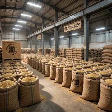 Bulk millet grains for ethanol production