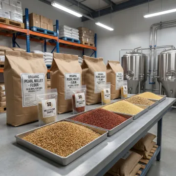 Millet grains prepared for cafe and bowl brand supply