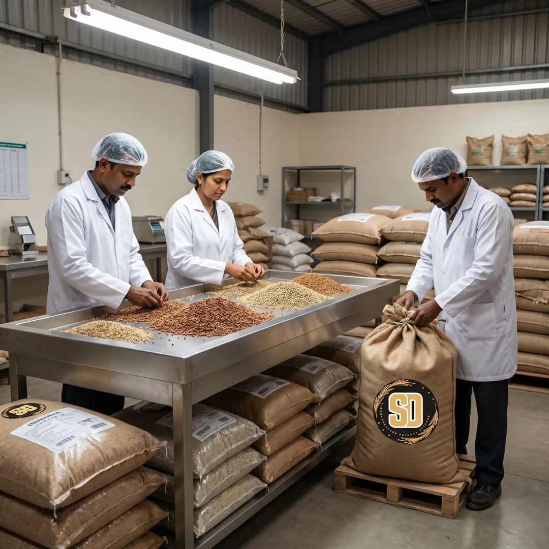 Millet quality inspection and packaging process