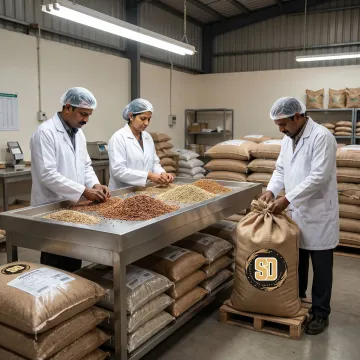 Millet quality inspection and packaging process