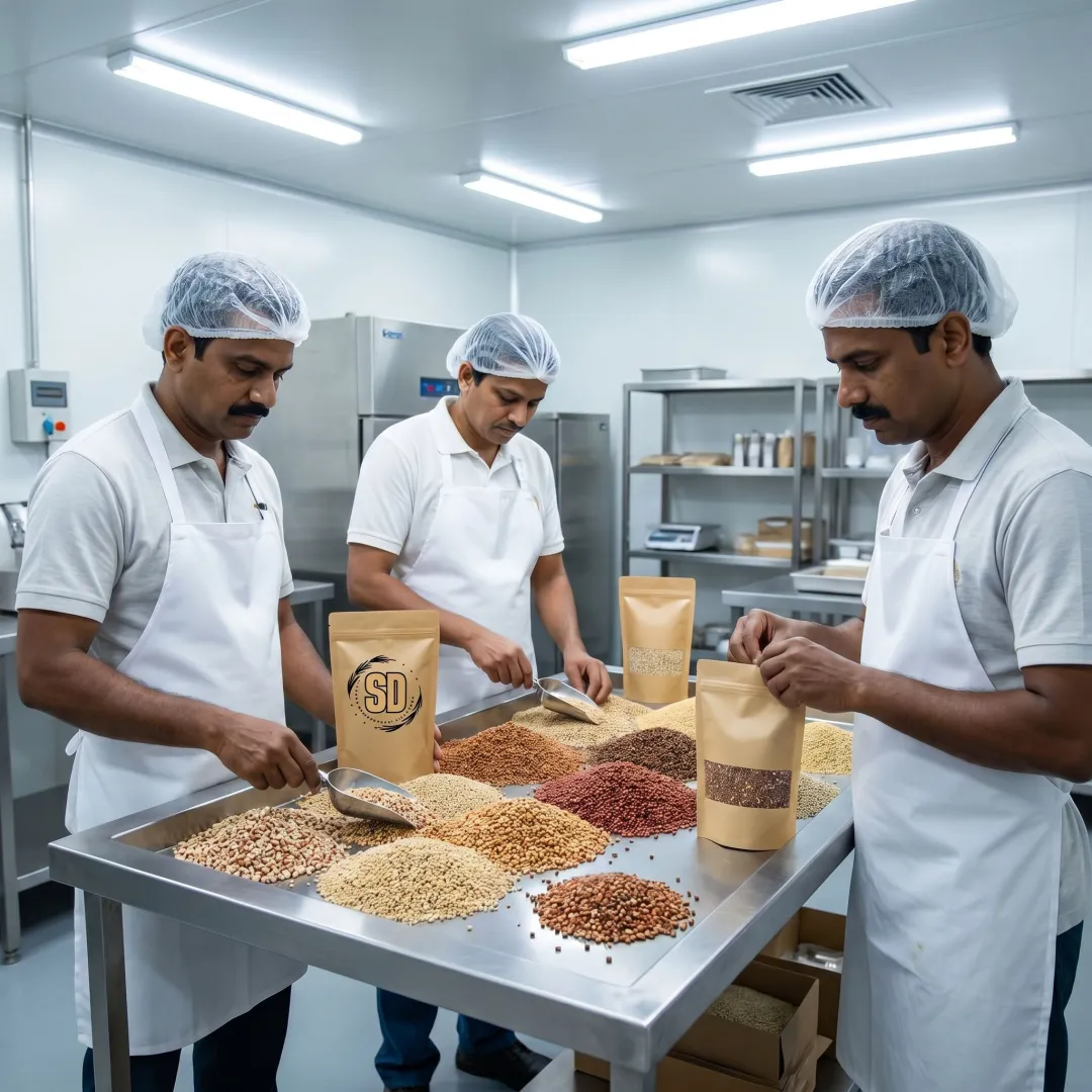 Millet supplier preparing grains for food brands
