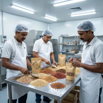 Millet supplier preparing grains for food brands