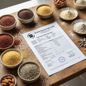 Millet grains prepared for food manufacturing