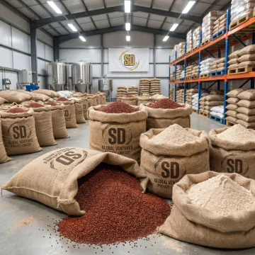 Bulk ragi grains for pet food manufacturing
