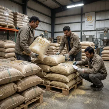 Bulk pearl millet sacks for bird feed production