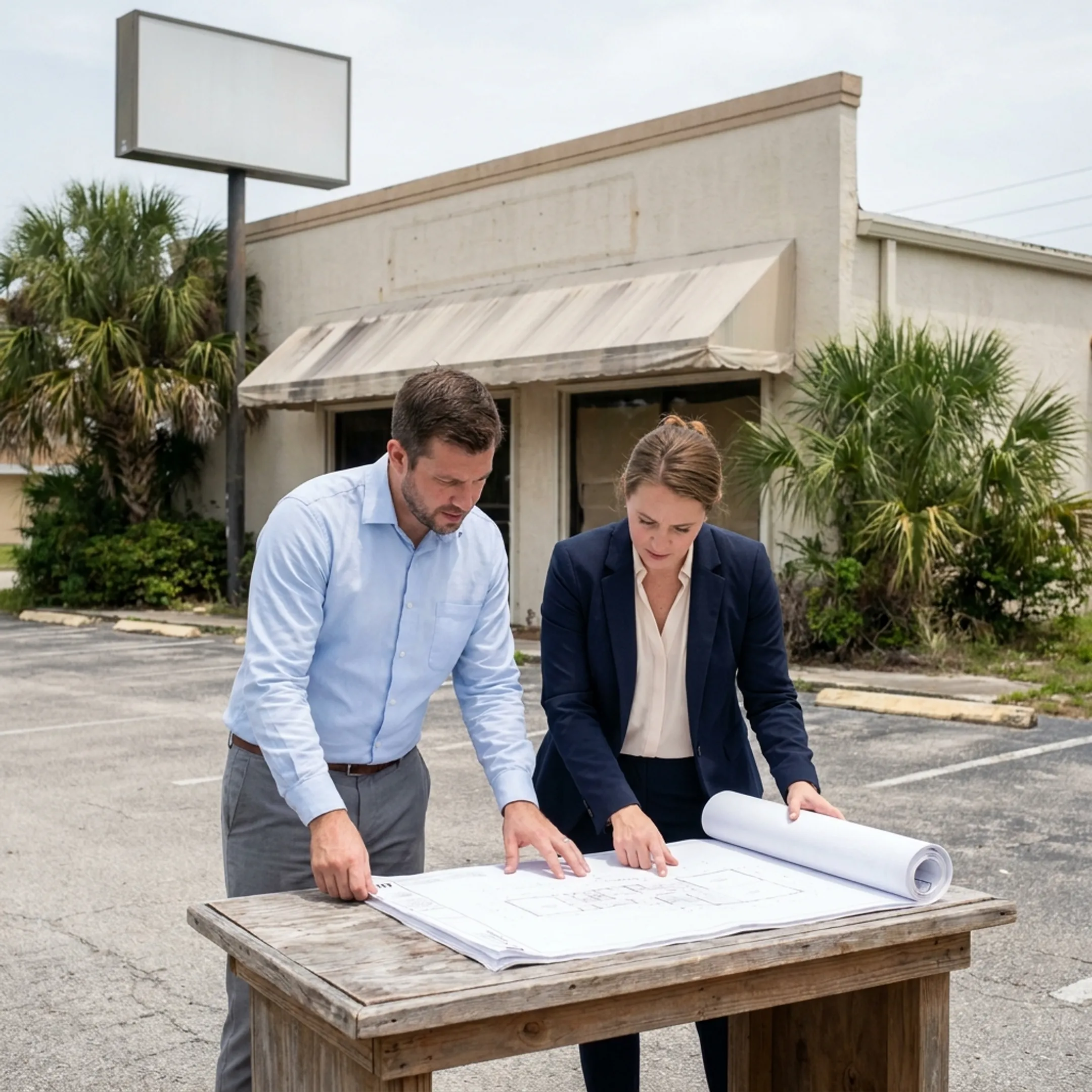 Commercial redevelopment property