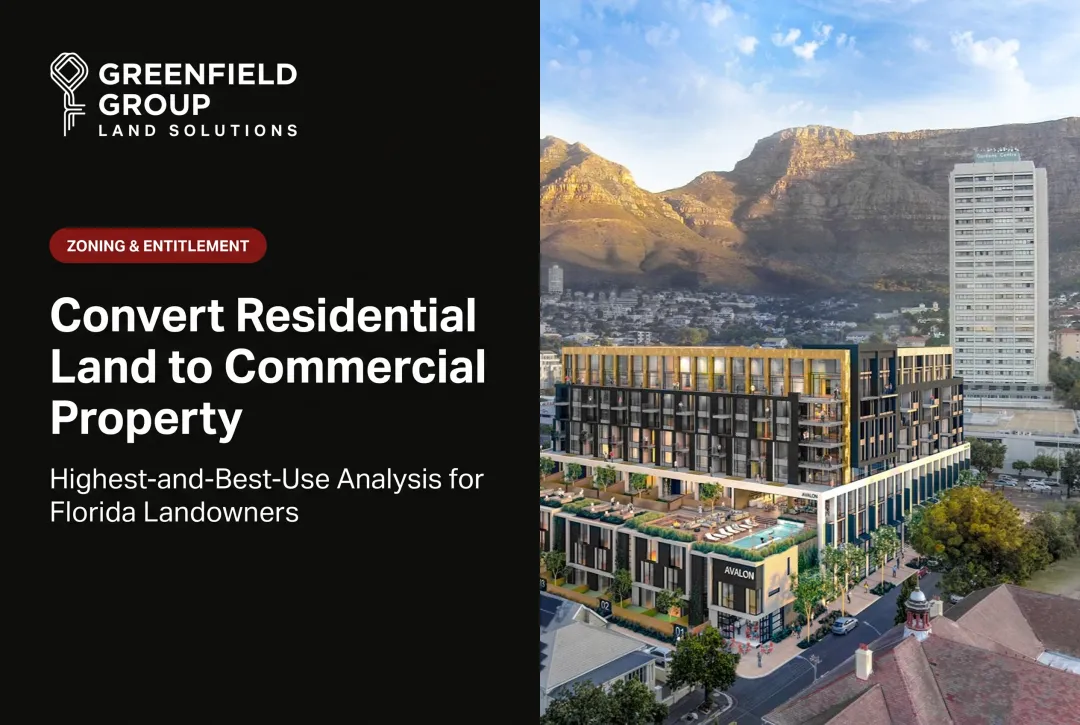 Convert Residential Land to Commercial Property