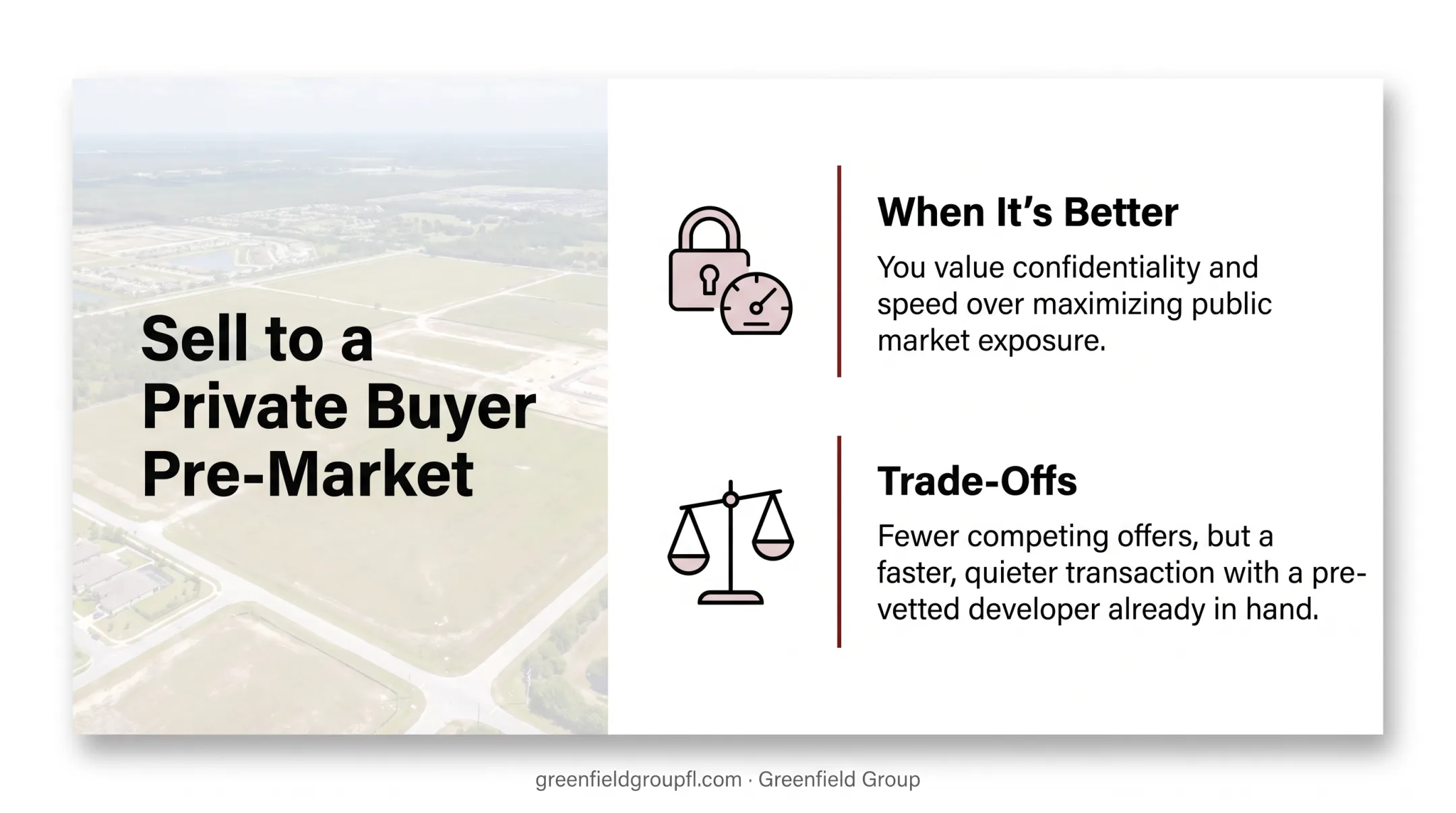 Three alternative exit strategies comparison for landowners besides rezoning