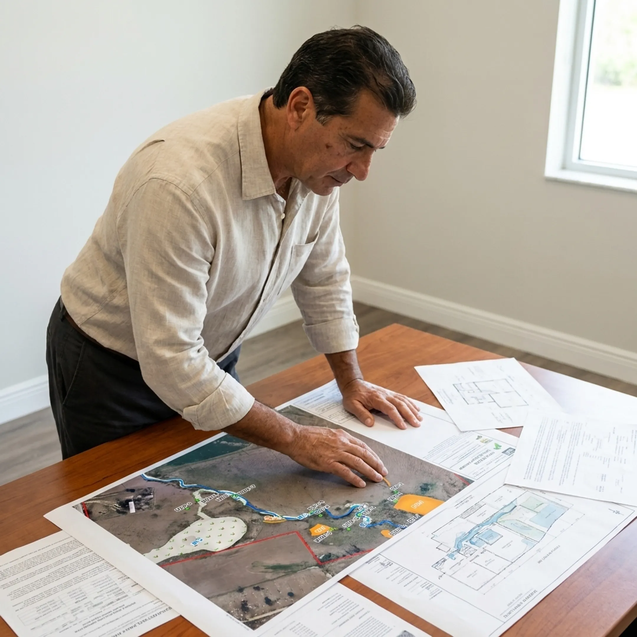 Advisor evaluating a commercial development opportunity