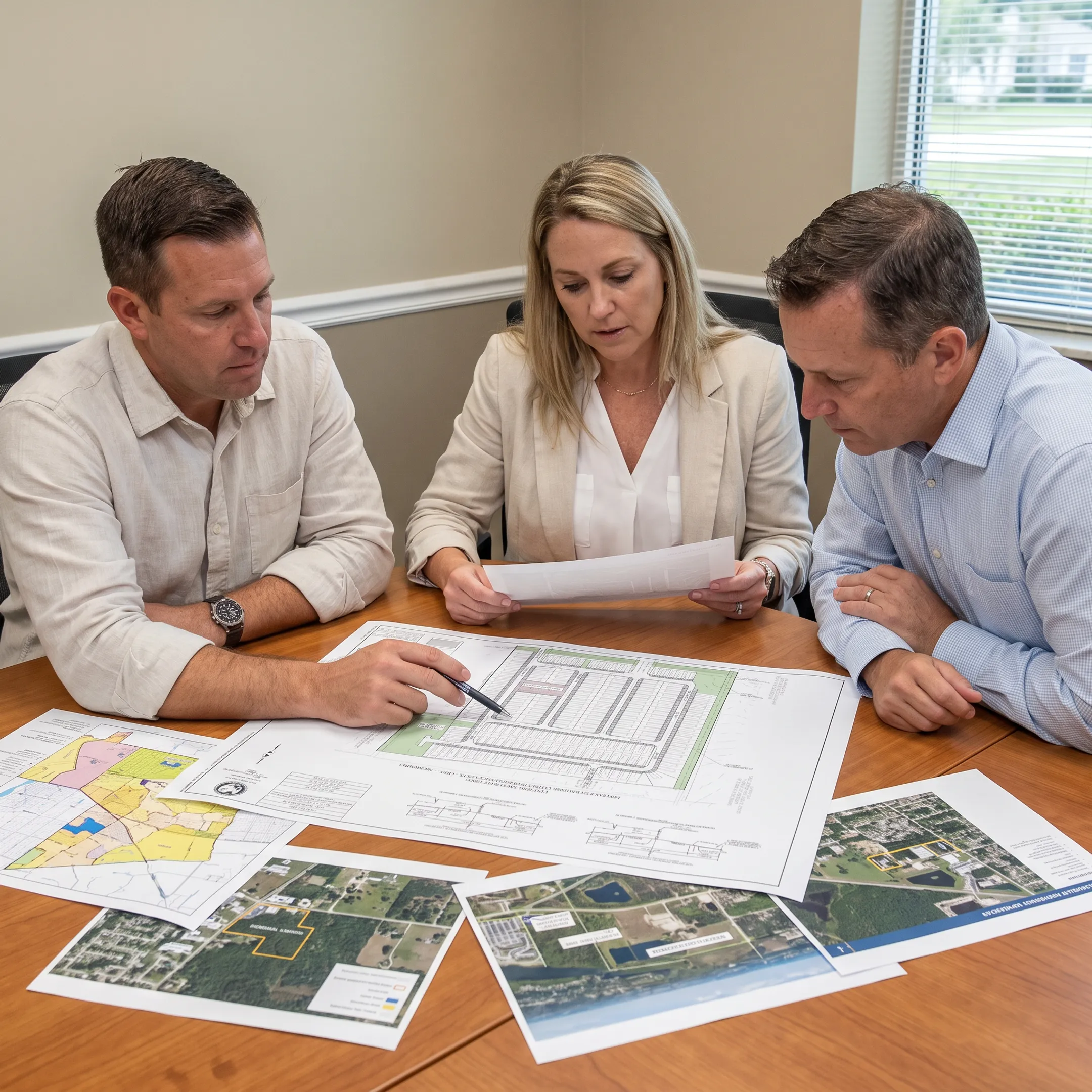 Commercial property and development site reviewed by real estate advisors