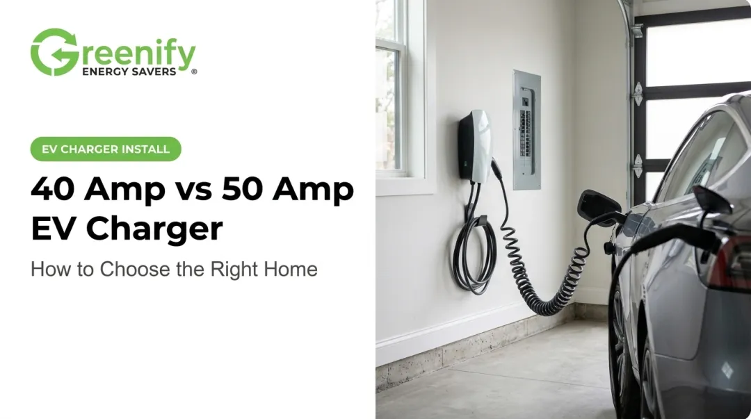 40 Amp vs 50 Amp EV Charger: How to Choose the Right Home