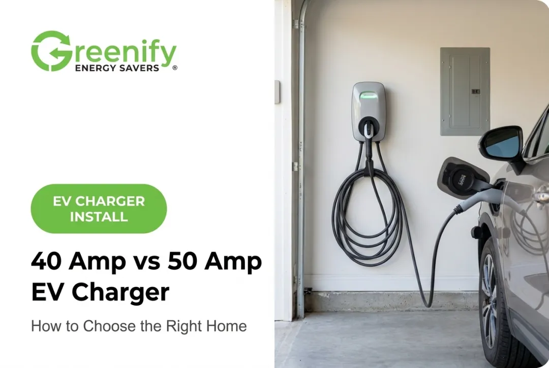 40 Amp vs 50 Amp EV Charger: How to Choose the Right Home