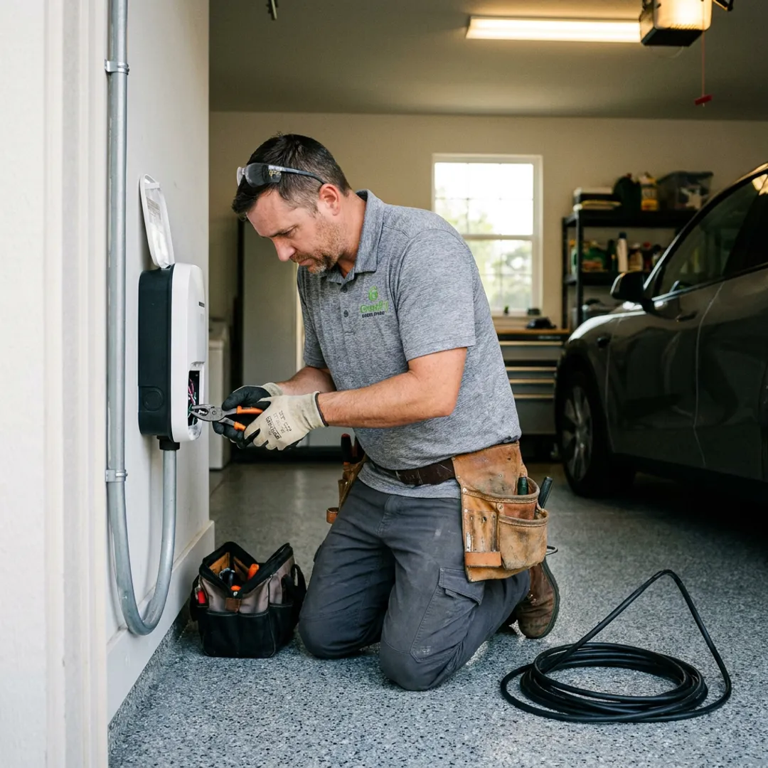 EV charger installation process